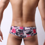 4 Pack Men's U-Pouch Low-Rise Moisture-Wicking Trunks