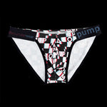2 Pack Men's Breathable Alphabet-Print Expanded Pouch Briefs