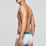 2 Pack Men's Sporty Cut Odor-Control Day-Long Comfort Snug Fit Briefs