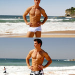 Men's Lightweight Low-Rise Bold Prints Swim Briefs & Trunks