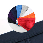 4 Pack Men's Solid Breathable Anti-Pinch Briefs