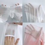 Men's Lightweight Semi-See-Through Sports Pants with Spacious Pouch