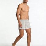 4 Pack Men's Mid-Rise Breathable Cotton Skin-Friendly Boxers Shorts