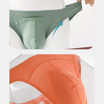 3 Pack Men's Sexy Threaded U-Shaped Briefs
