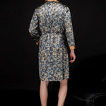Men's Luxurious Satin Printed Robe