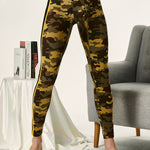 Men's Camouflage Cotton Long Johns with Side Stripes
