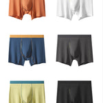 2 Pack Men's Seamless Fly Opening Breathable Chafe-Free Design Boxer Briefs