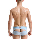 2 Pack Men's Supportive Pouch Breathable Comfort Quick-Dry Stretch Trunks