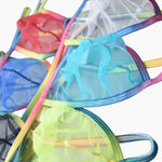 3 Pack Men's Sexy Mesh Strings with Rainbow Waistband