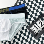 2 Pack Men's Mesh Loose Fit Sport Low-Rise Briefs
