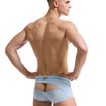 2 Pack Men's Supportive Pouch Breathable Comfort Quick-Dry Stretch Trunks