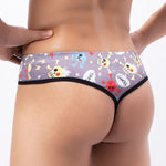 3 Pack Men's Skull Print Thong - Edgy & Sexy