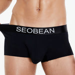 3 Pack Men's  Ice Silk Solid Color Breathable Antibacterial Trunks