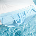 2 Pack Men's Ultra-Soft Ice Silk Quick-Dry Smooth Cooling Briefs