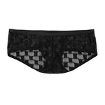 2 Pack Men's Sheer Grid Mesh Breathable Large U-Pouch Trunks