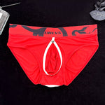 2 Pack Men's Detachable Pouch Open-Crotch Breathable Modal Soft Briefs