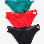 3 Pack Men's Low-Rise Sexy Hollow-Out Bikinis
