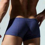 2 Pack Men's Soft Solid Color Simple Comfortable Breathable Trunks