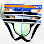 2 Pack Men's 3D Pouch Open-Back Jockstraps
