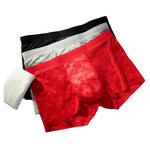 3 Pack Men's Mulberry Silk 10A Antibacterial High Elastic 3D Pouch Trunks