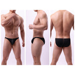 2 Pack Men's Solid Sexy Low-Rise Briefs
