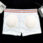 2 Pack Men's Breathable Mesh Butt-Lifting 3D Enhancing Design Seamless Shapewear