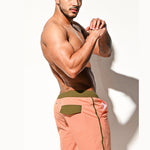 Men's Solid-Colored Breathable Mesh Board Shorts