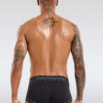 Men's Threaded Fabric Pouch Trunks With Fly