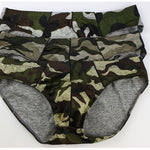 2 Pack Men's Camo Print U-Pouch Briefs