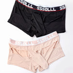 3 Pack Men's Mid-Rise Ice Silk Hollow-Out Trunks