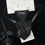 2 Pack Men's Seamless Semi-Transparent Thongs