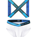 Men's Smooth Ultra-Soft Cotton 4-Way Stretch Activewear Shoulder Strap & Underwear