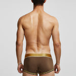 2 Pack Men's U-Pouch Solid Cotton Trunks