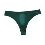 4-pack Men's Sexy Solid Color Letter Seamless Thong
