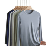 Men's Double-sided Modal Long-sleeved Solid Color T-shirt