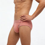 3 Pack Men's Ribbed Sexy & Supportive Separate U-Pouch Briefs