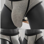 3 Pack Men's Seamless Comfort Large Supportive Pouch Sexy Low-Rise Briefs