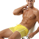 2 Pack Men's Hollow Out Breathable Lounge Sports Shorts