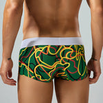 2 Pack Men's Comfortable Breathable Messy Lines Polyester Boxer Briefs