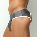 2 Pack Men's Solid Color Breathable U-Pouch Low-Rise Comfy Jockstrap