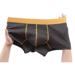 2 Pack Men's Breathable Cotton Seamless Comfort  Skin-Friendly Trunks