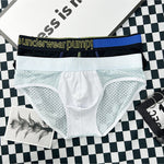 2 Pack Men's Mesh Loose Fit Sport Low-Rise Briefs