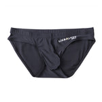 3 Packs of Men's Ice Silk Seamless Convex Pouch Briefs