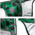 Men's Rhombus Check Pattern Pouch Briefs