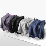 4 Pack Men's Mid-Rise Cotton Antibacterial Breathable Trunks