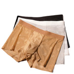 3 Pack Men's 3D Pouch Vintage Lace Jacquard Mulberry Silk Breathable Trunks