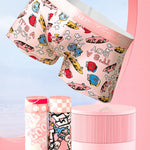 4 Pack Men's Cartoon Cotton Anti-Bacterial Boxer Briefs