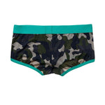 2 Pack Men's Camouflage Print Mesh Supportive Fit Touch-Free Soft-Touch Trunks