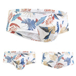 Men's Sexy Botanical Printed Mesh Underwear