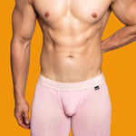 2 Pack Men's Trendy Breathable Ice Silk Boxer Briefs